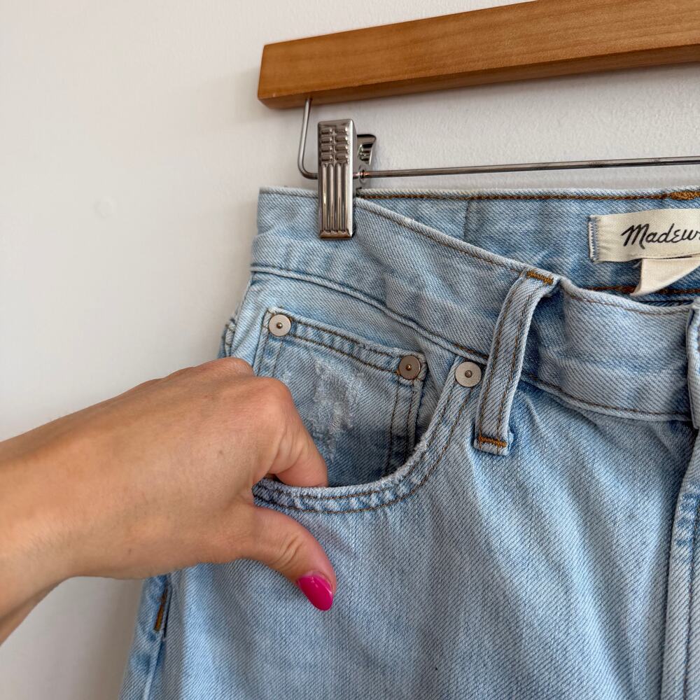 Madewell The Perfect Vintage Denim High Rise Straight Leg Jeans Blue 27 - Picture 10 of 11